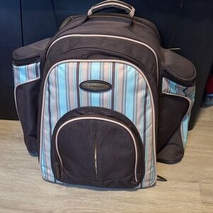 Concept Picnic Bag Brown, Blue , Beige - Comes with Cups and Extras